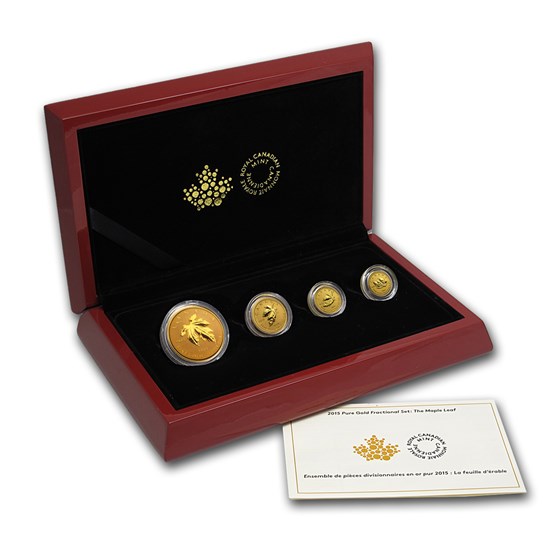 2015 Canada 4-Coin Gold Fractional Maple Leaf Set (1.4 oz) 2015 Canada 4-Coin Gold Fractional Maple Leaf Set (1.4 oz)